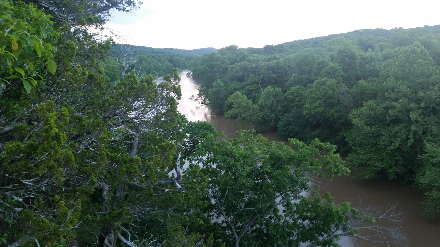 View of Meramec River from Bluffs on Deer Run Trail